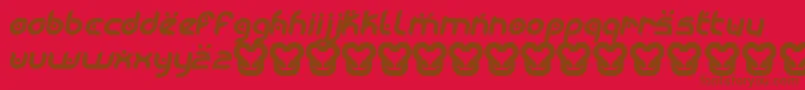 fuente MoogwaiItalic – Fuentes Marrones Sobre Fondo Rojo