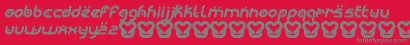 MoogwaiItalic Font – Gray Fonts on Red Background