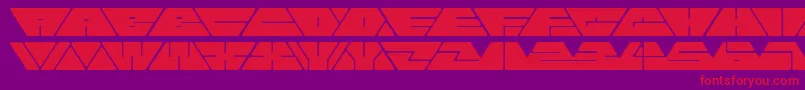 Cashless Font – Red Fonts on Purple Background