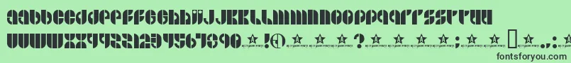 Bside Font – Black Fonts on Green Background