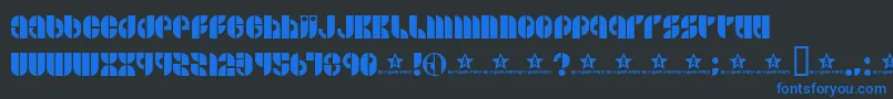 Bside Font – Blue Fonts on Black Background