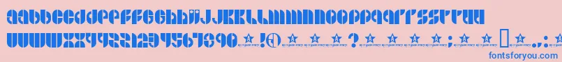 Bside Font – Blue Fonts on Pink Background
