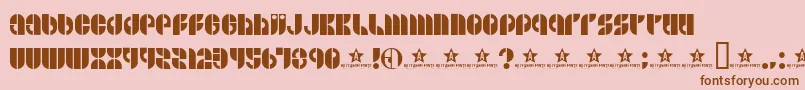 Bside Font – Brown Fonts on Pink Background