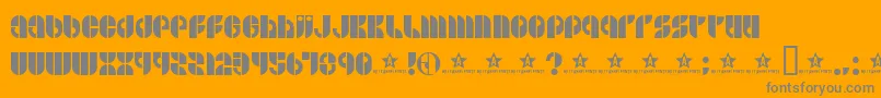 Bside Font – Gray Fonts on Orange Background