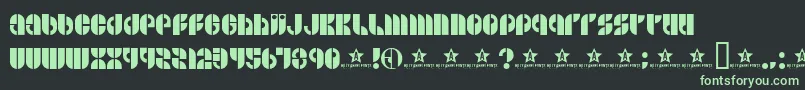 Bside Font – Green Fonts on Black Background