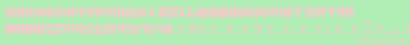 Bside Font – Pink Fonts on Green Background