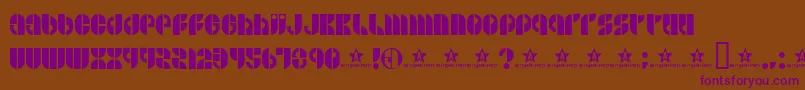Bside Font – Purple Fonts on Brown Background