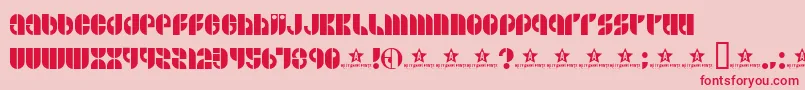 Bside Font – Red Fonts on Pink Background