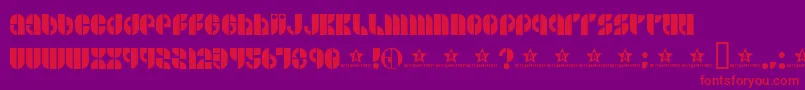 Bside Font – Red Fonts on Purple Background