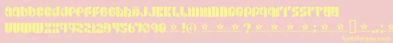 Bside Font – Yellow Fonts on Pink Background