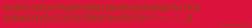 Ming ffy Font – Brown Fonts on Red Background