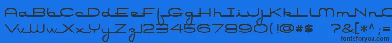 Шрифт Air Conditioner – чёрные шрифты на синем фоне
