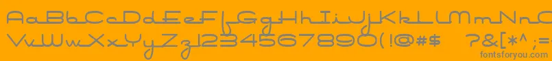 Air Conditioner Font – Gray Fonts on Orange Background