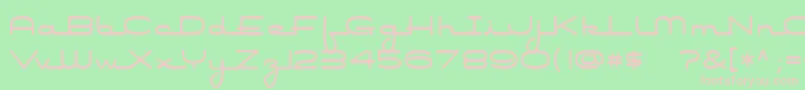 Air Conditioner Font – Pink Fonts on Green Background