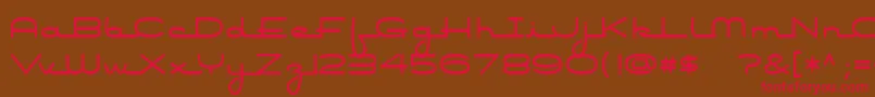 Air Conditioner Font – Red Fonts on Brown Background