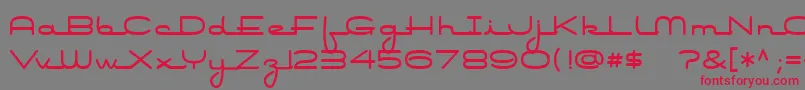 Air Conditioner Font – Red Fonts on Gray Background
