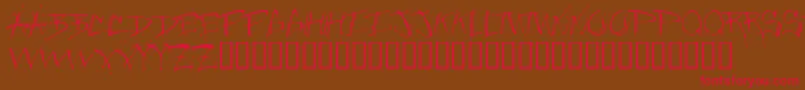 Jungleruff Font – Red Fonts on Brown Background