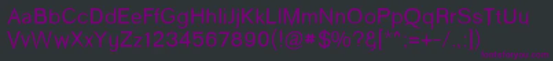 Шрифт Wind – фиолетовые шрифты на чёрном фоне