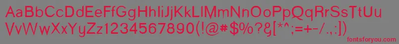 Wind Font – Red Fonts on Gray Background