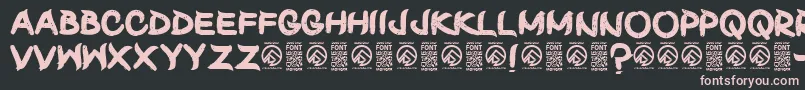 ShunsetRegular Font – Pink Fonts on Black Background