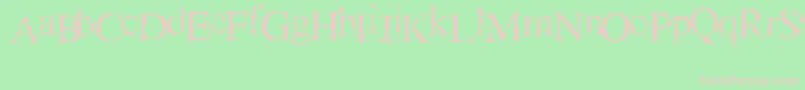 GeniusOfCrack Font – Pink Fonts on Green Background