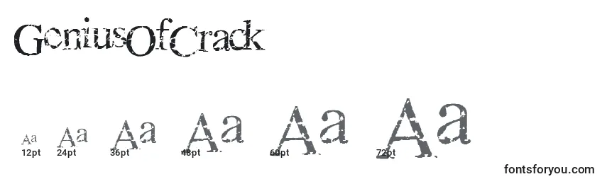 GeniusOfCrack Font Sizes