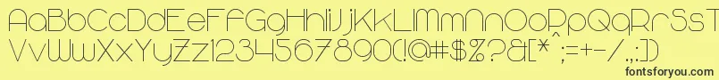 More about MajoramSans Font MajoramSans Font – Black Fonts on Yellow Background