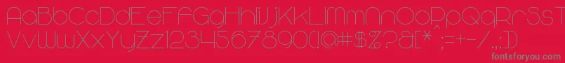 MajoramSans Font – Gray Fonts on Red Background