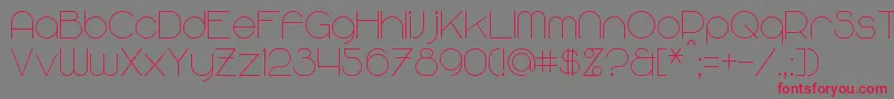 MajoramSans Font – Red Fonts on Gray Background