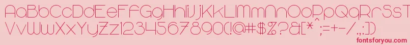 MajoramSans Font – Red Fonts on Pink Background