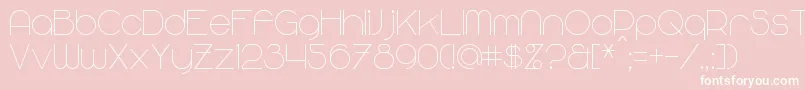 MajoramSans Font – White Fonts on Pink Background