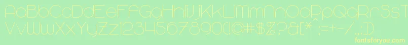More about MajoramSans Font MajoramSans Font – Yellow Fonts on Green Background