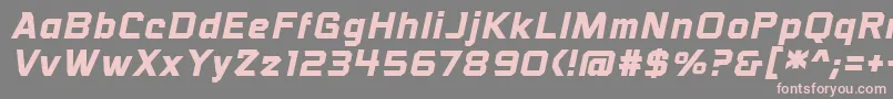 VoiceactivatedbbBoldital Font – Pink Fonts on Gray Background