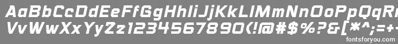VoiceactivatedbbBoldital Font – White Fonts on Gray Background