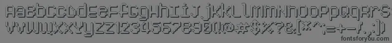 Pixelogist3D Font – Black Fonts on Gray Background