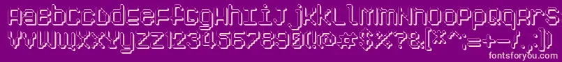 Pixelogist3D Font – Pink Fonts on Purple Background