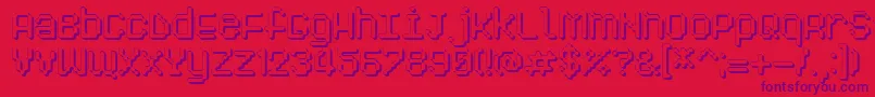 Pixelogist3D Font – Purple Fonts on Red Background