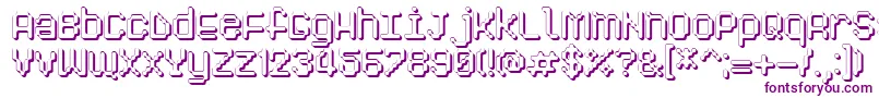 Pixelogist3D Font – Purple Fonts on White Background