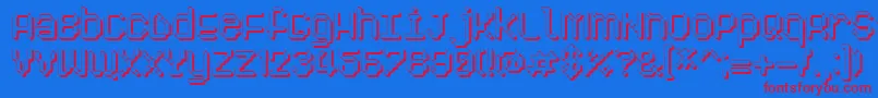 Pixelogist3D Font – Red Fonts on Blue Background
