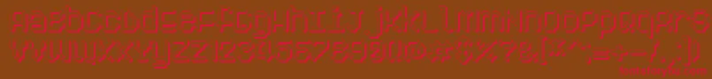 Pixelogist3D Font – Red Fonts on Brown Background