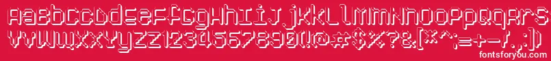 Pixelogist3D Font – White Fonts on Red Background