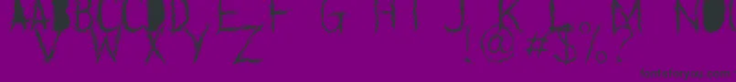 GreyWorldDemo Font – Black Fonts on Purple Background