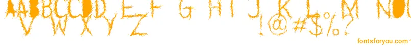 Шрифт GreyWorldDemo – оранжевые шрифты