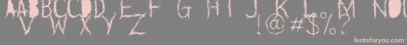 GreyWorldDemo Font – Pink Fonts on Gray Background