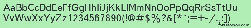 Ukrainiantextbook Font – Black Fonts on Green Background