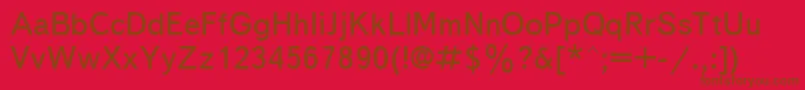 フォントUkrainiantextbook – 赤い背景に茶色の文字