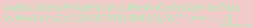 Ukrainiantextbook Font – Green Fonts on Pink Background