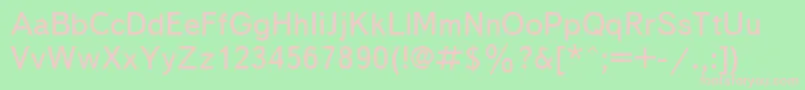 Ukrainiantextbook Font – Pink Fonts on Green Background