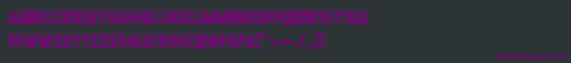 Wormcuisineacad Font – Purple Fonts on Black Background