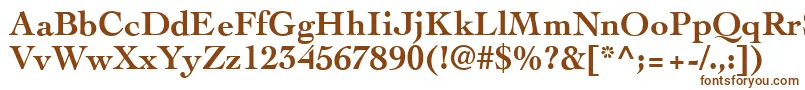 CockneyBold Font – Brown Fonts on White Background